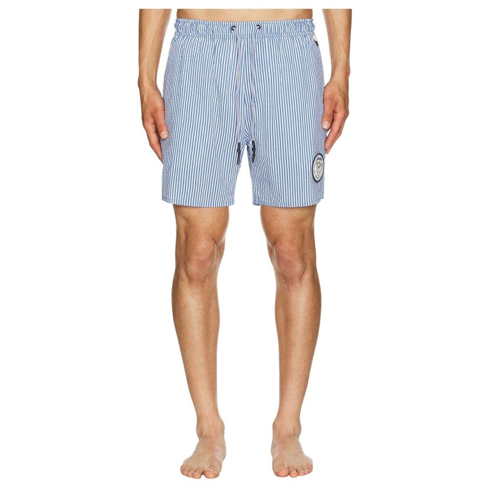 REVOLVE X Joe Swim Trunks in Blue & White Agua Bendita Size:32